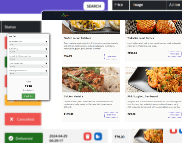 E-Commerce Food Delivary Project
