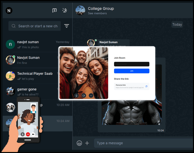 Realtime Communication with Video call feature